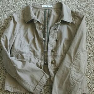 Loft khaki jacket size 8